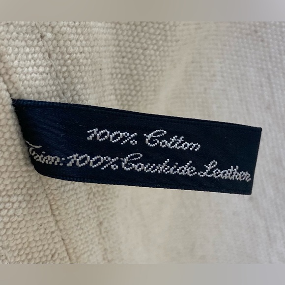 Polo Ralph Lauren Big Pony Canvas and Leather Tote Bag - Picture 11 of 14